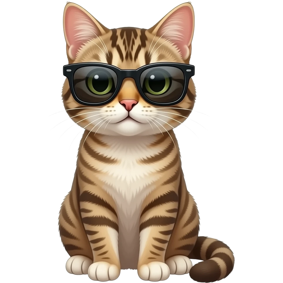 Cat wearing sunglasses emoji