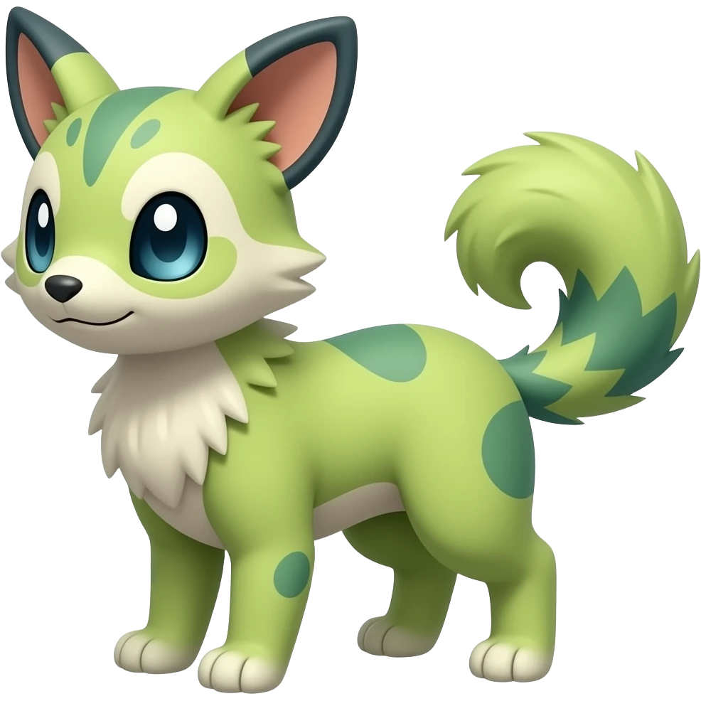 shiny vernid-sergal-civet-genet-Fakémon-hybrid emoji