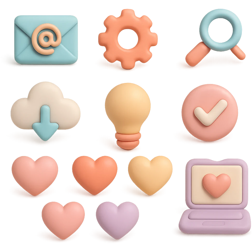 show more  heart styles and remove background emoji