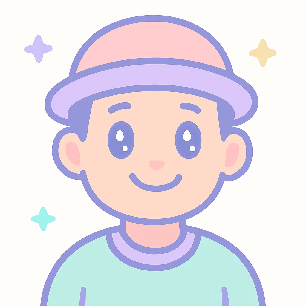cute and cheerful smiling man wearing a hat emoji