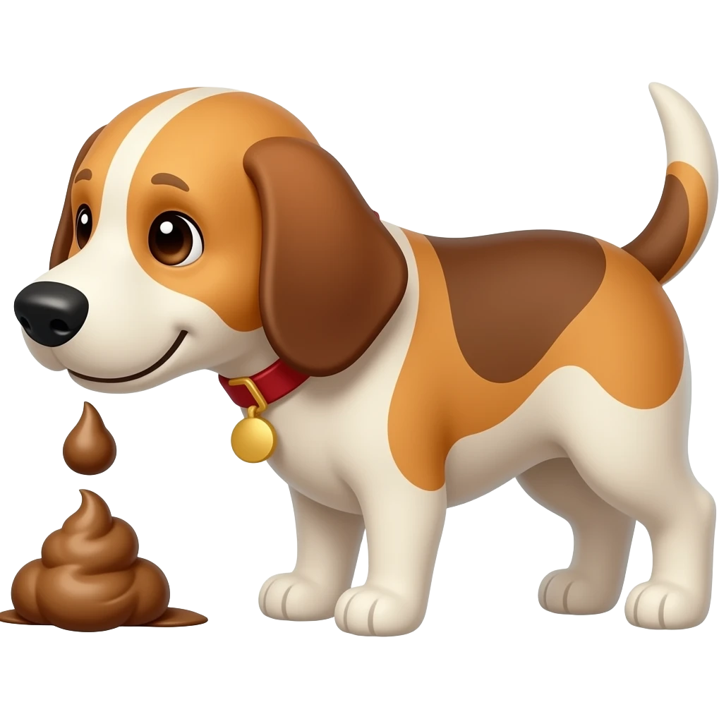 dog pooping emoji