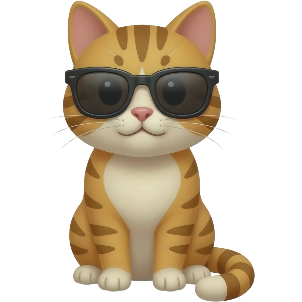 Cat wearing sunglasses emoji