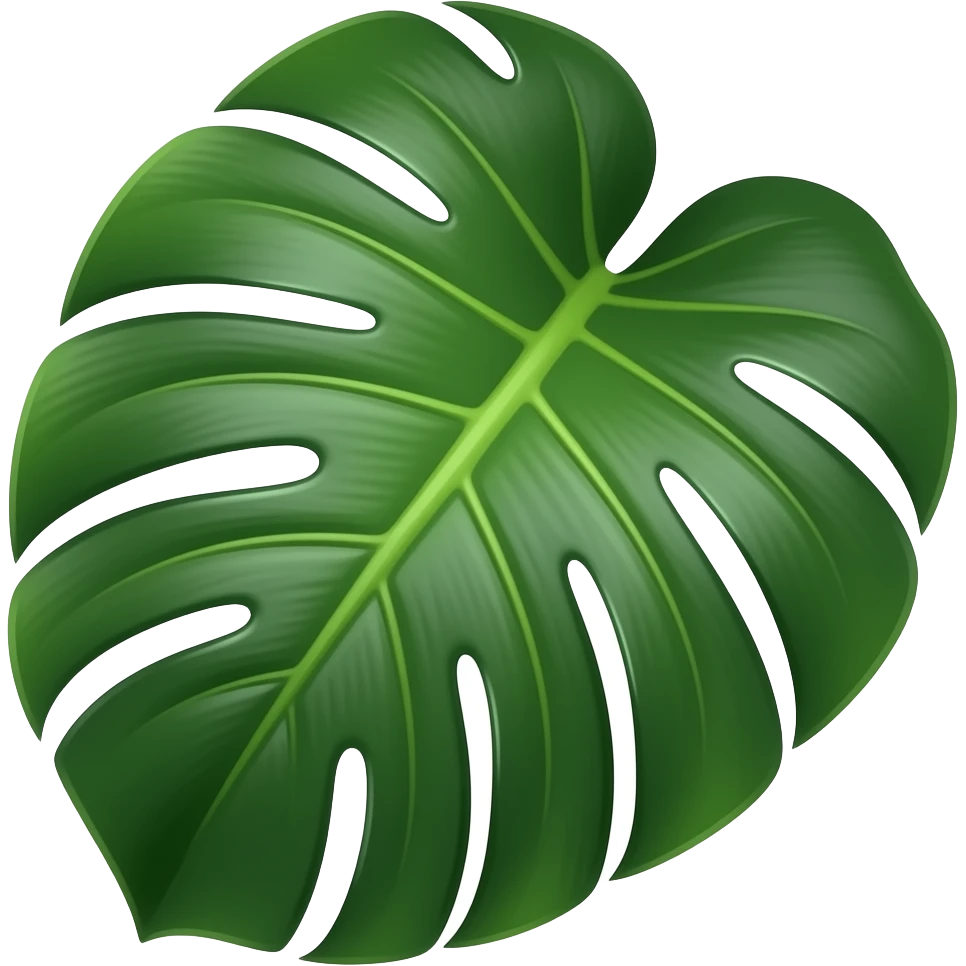 alocasia leaf dark emoji