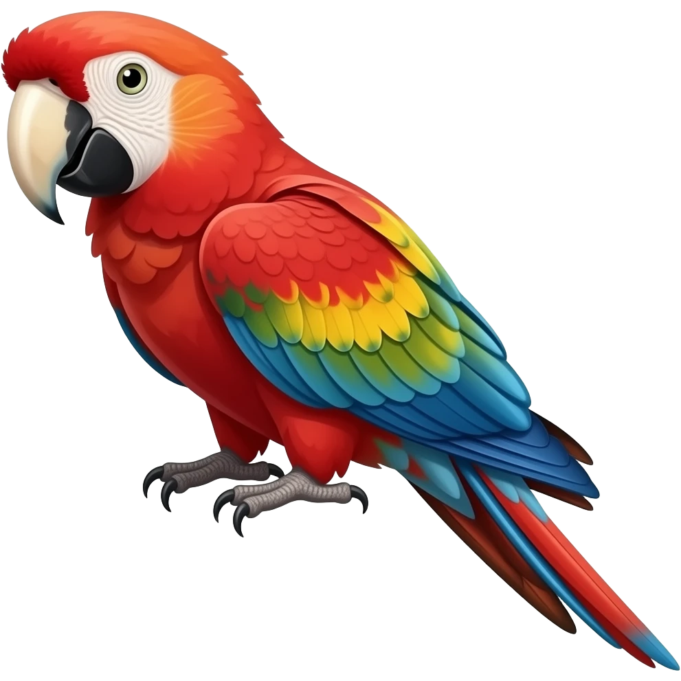 Red fronted macaw emoji