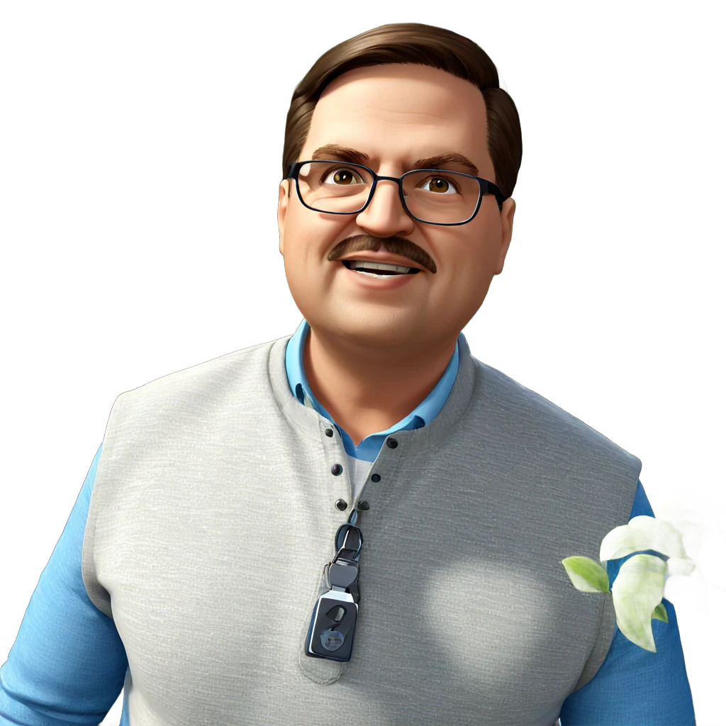 confident man with glasses emoji