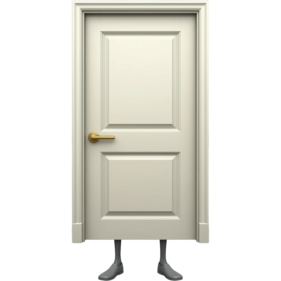 Door with legs with no arms emoji