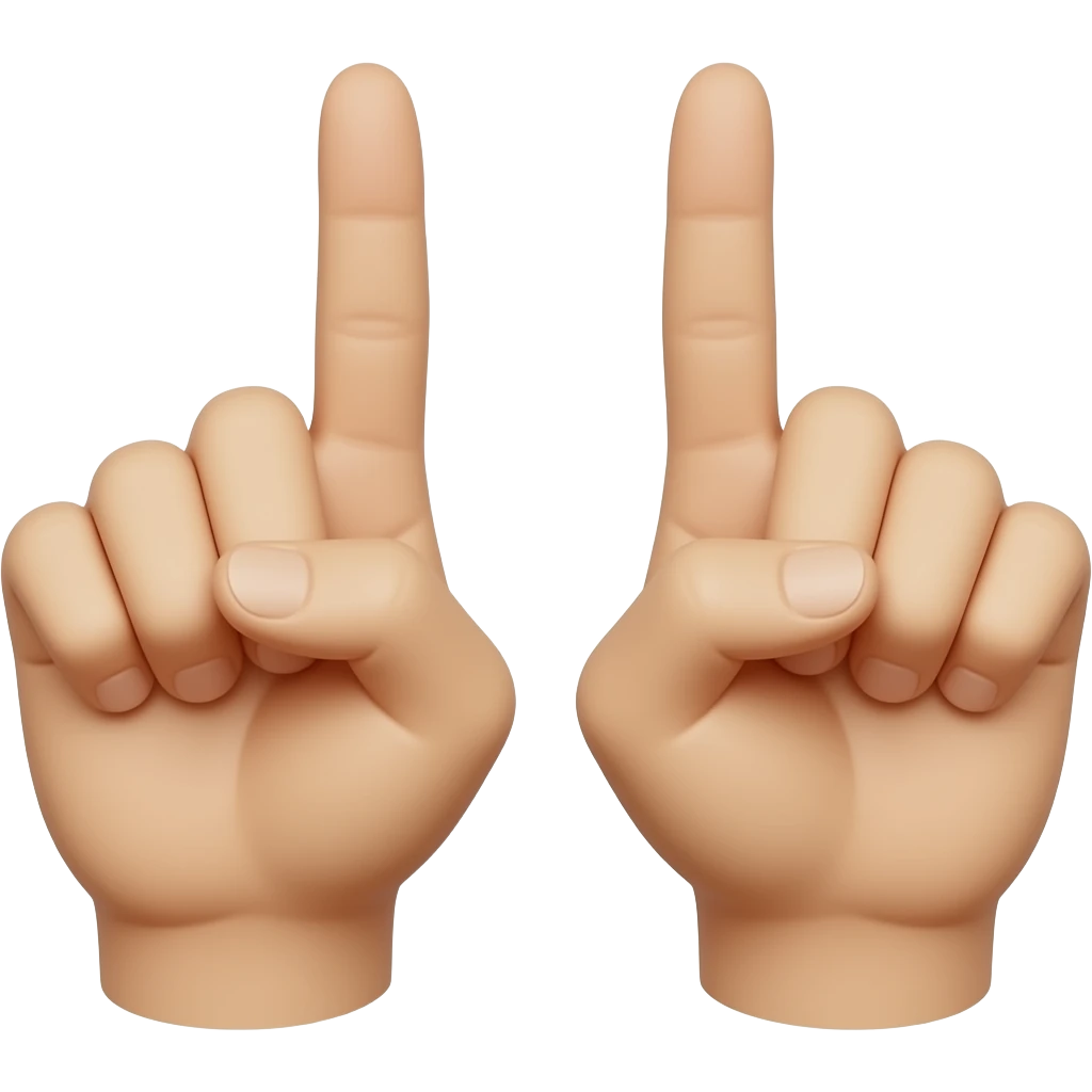 devil sign with hands emoji