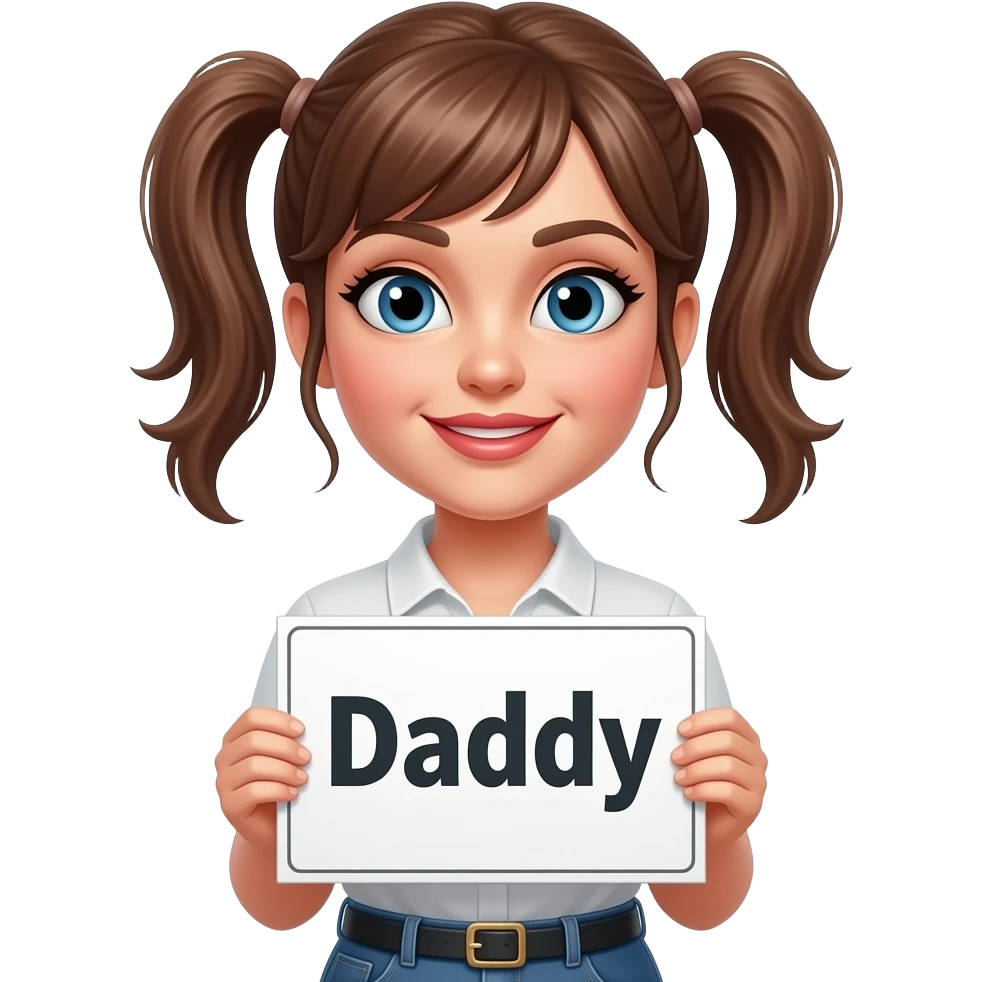 make a naughty sexual and seductive that just says the word "Daddy/Mommy" emoji