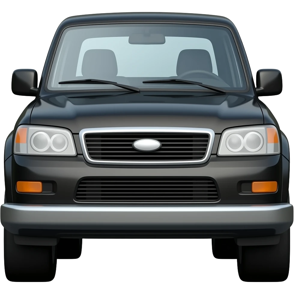 Black thar car emoji