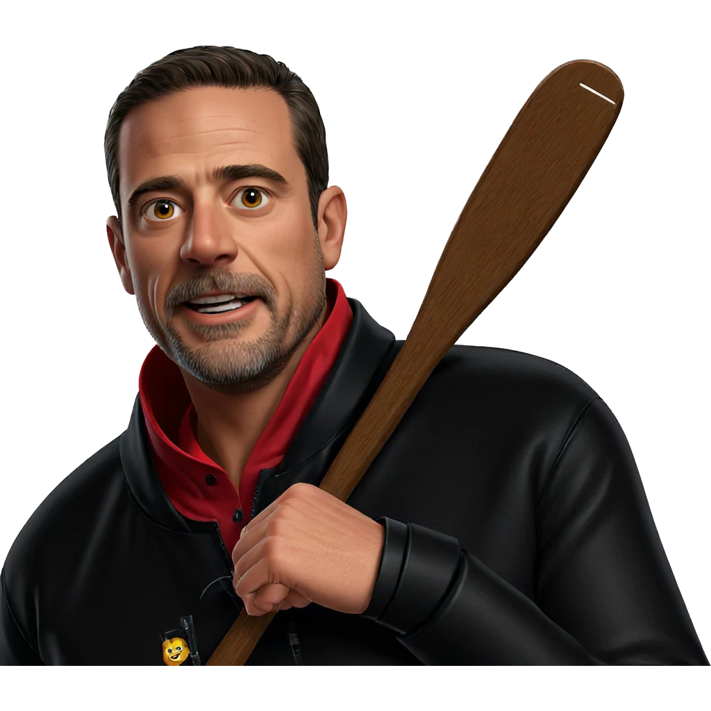 black jacket on red shirt emoji