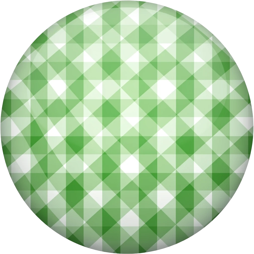 green gingham sticker emoji
