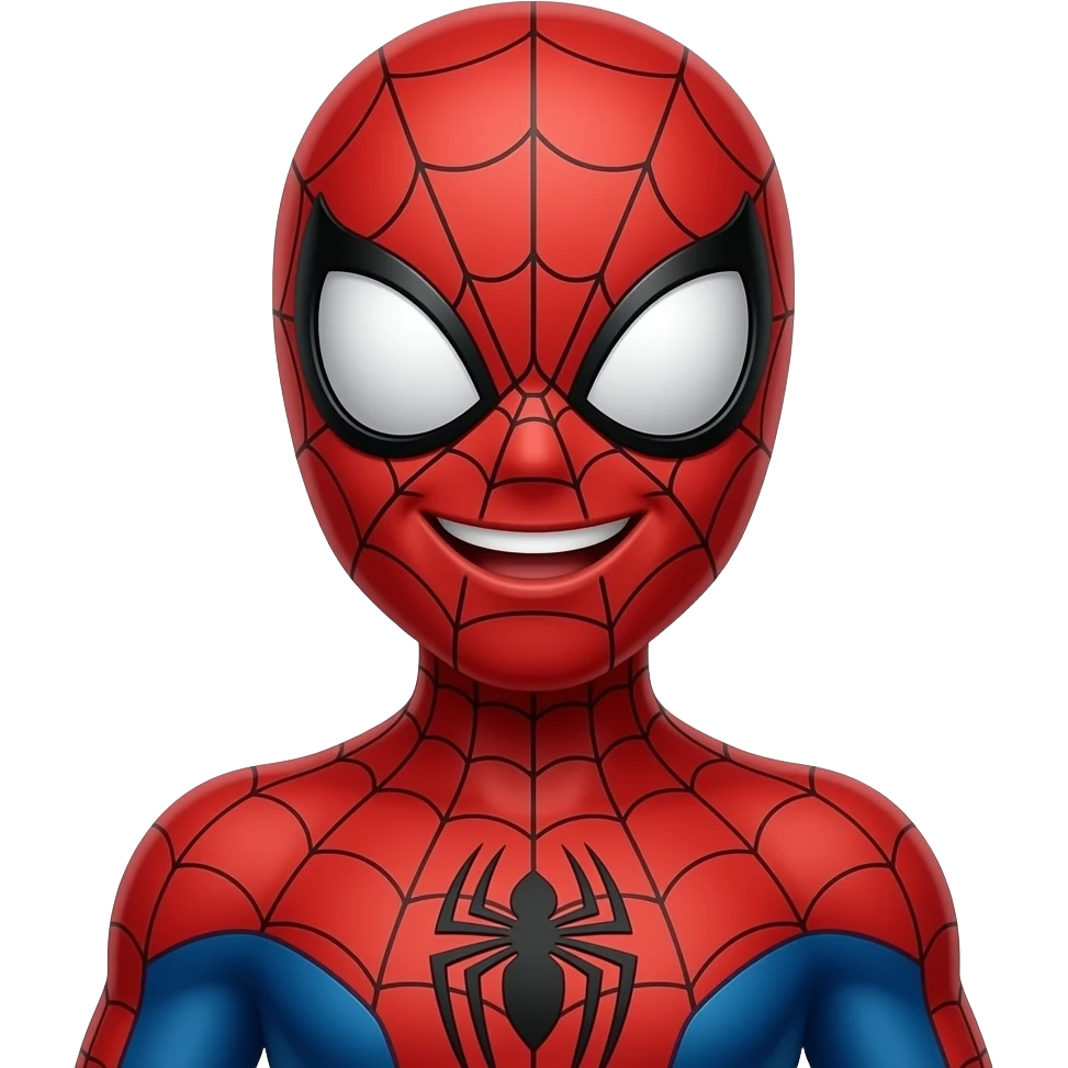 Spiderman happy emoji
