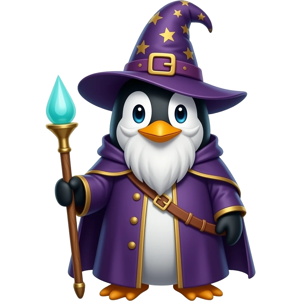 Penguin Wizard emoji
