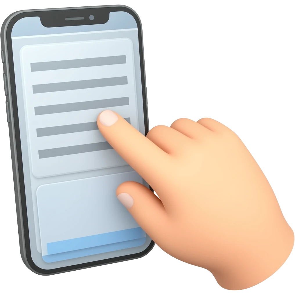 scrolling on the phone emoji