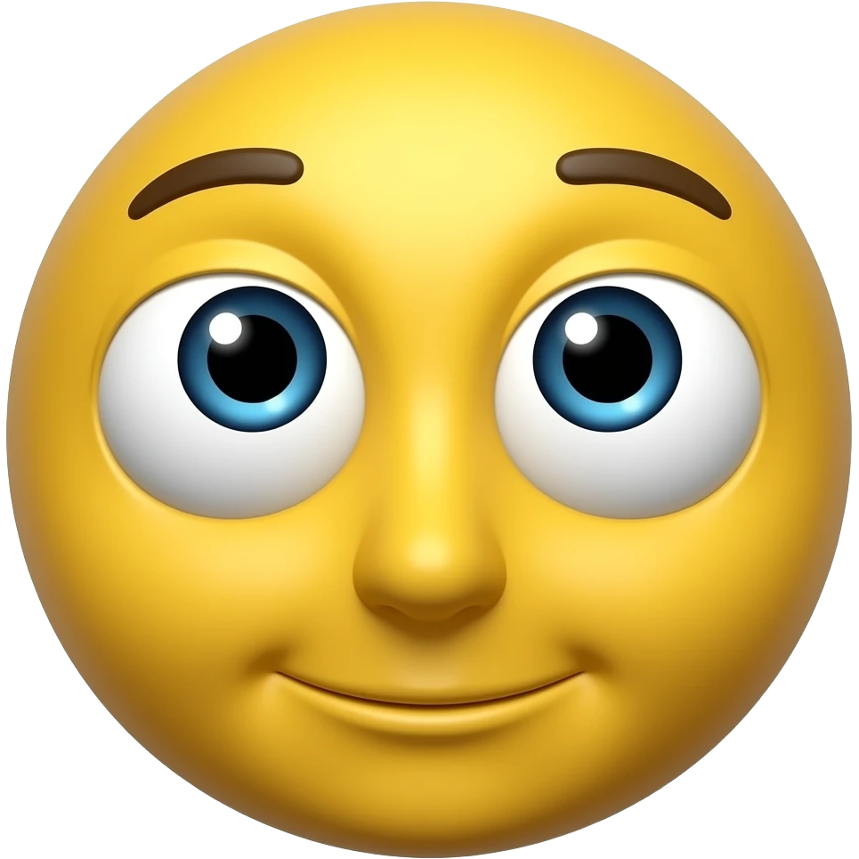 Distorted Face emoji ( ). It features a yellow face with a small, flat mouth and bulging, wide-open eyes that look slightly upward as if through a fisheye lens emoji