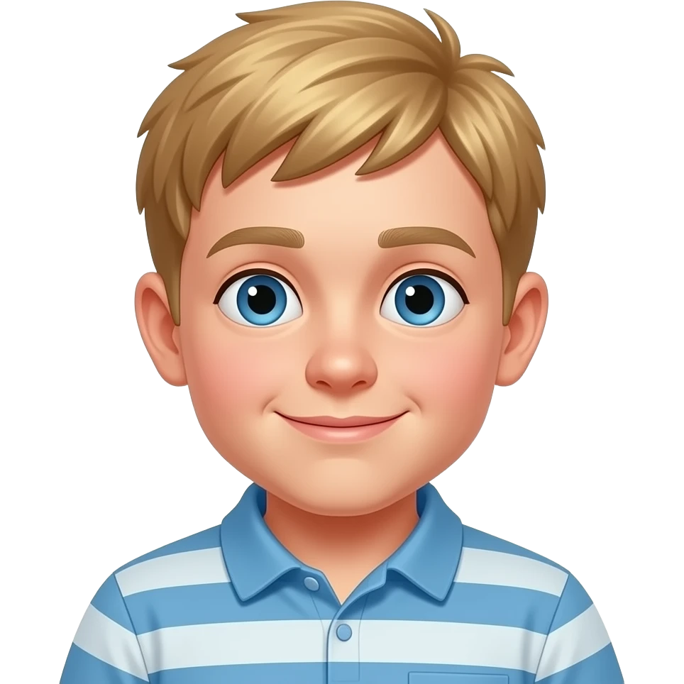 slightly chubby blonde thirteen year old boy a bit fatter a fatter face emoji