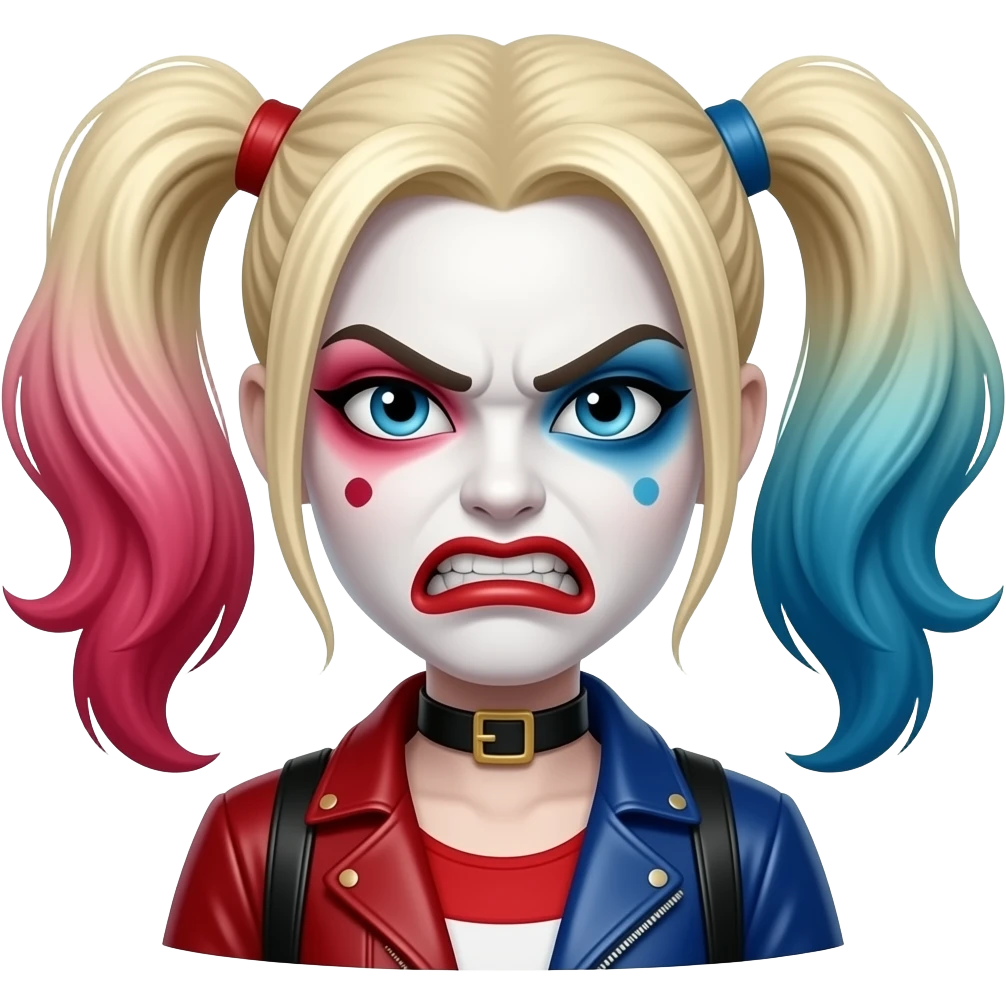 harley quinn enfadada emoji