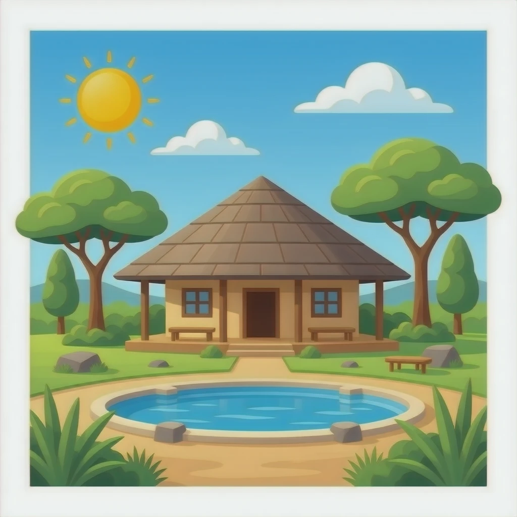 Lodge in Afrika emoji