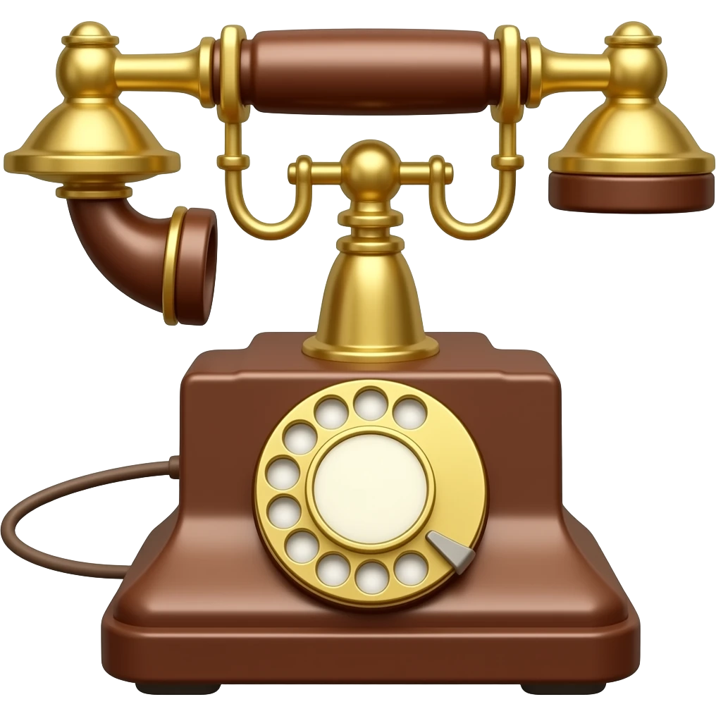 Old telephone emoji