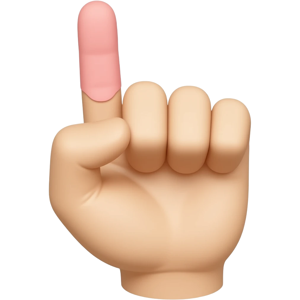 Pinky finger up emoji