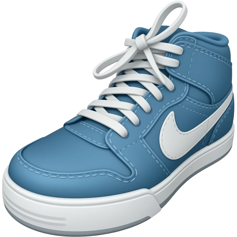 blue sneaker emoji
