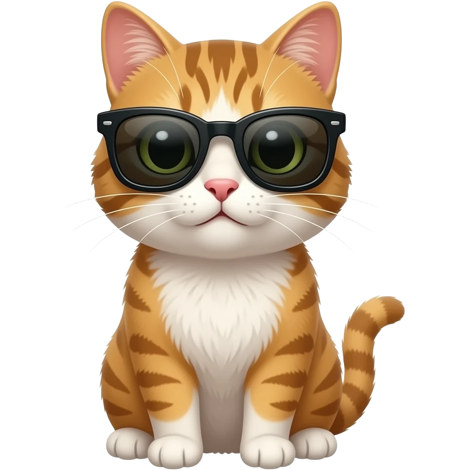 Cat wearing sunglasses emoji
