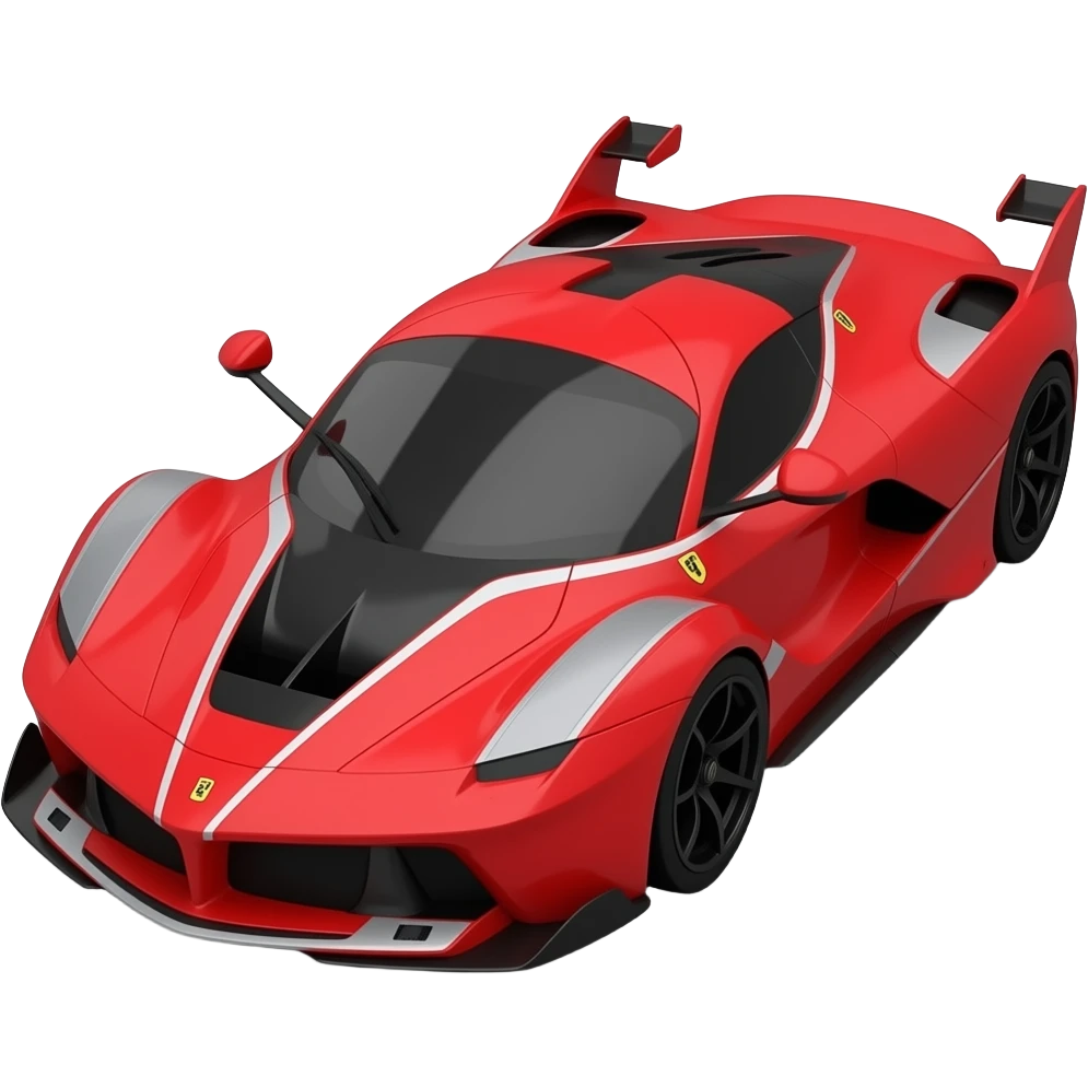 Lowpoly race car emoji