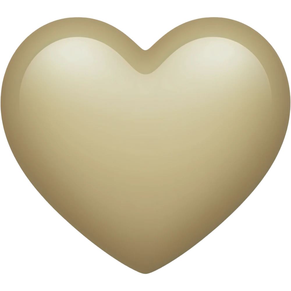 Corazon beige emoji