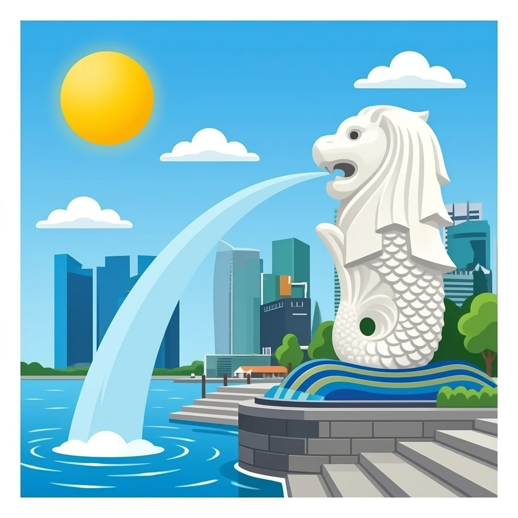 Merlion Singapore emoji
