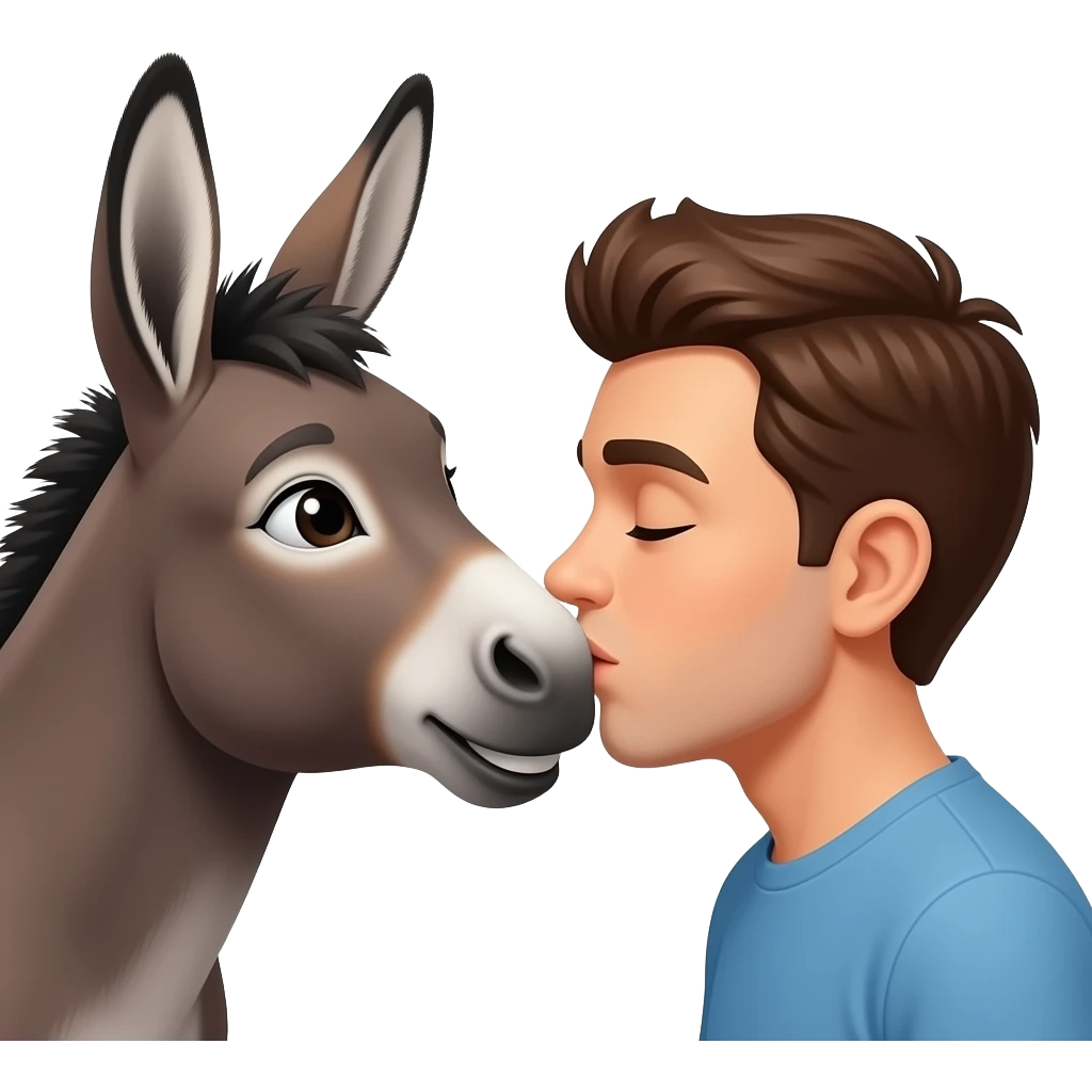Kissing ass emojie emoji