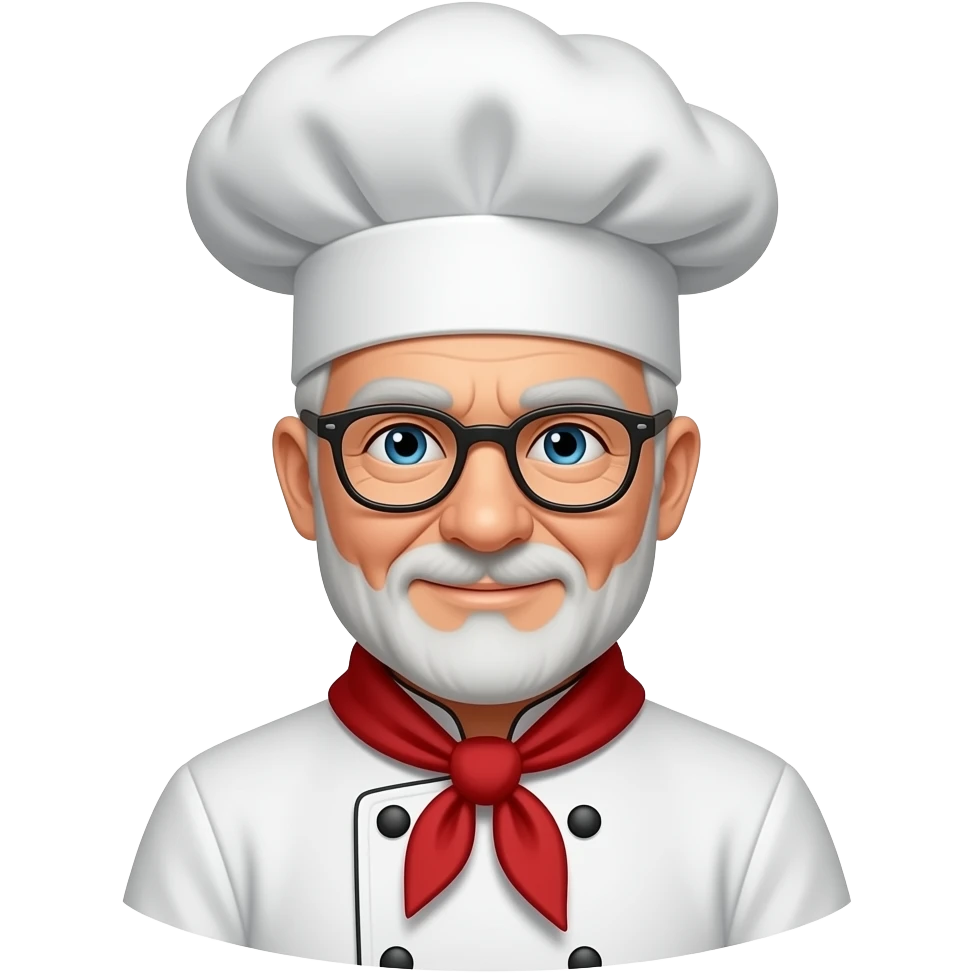 old male chef close up emoji