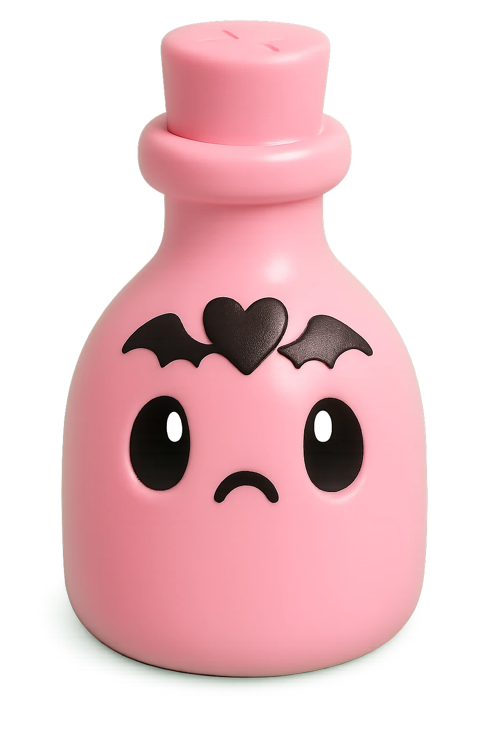 pink goth potion bottle, collectible and gothic emoji