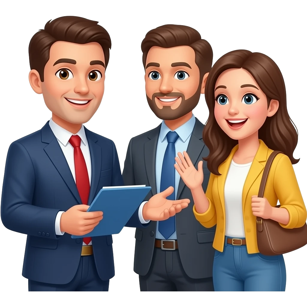 Realtorr Consultation with me as the Realtor and the other people happy and excited emoji