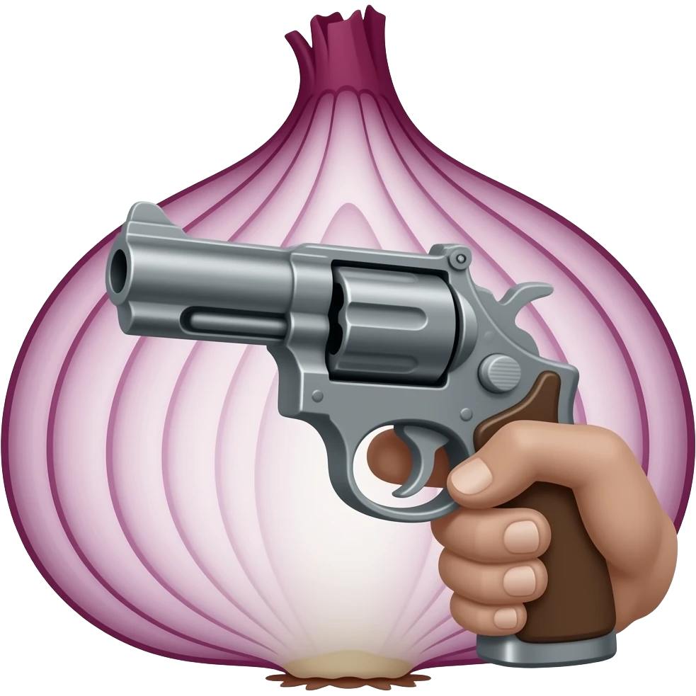 onion with a gun emoji