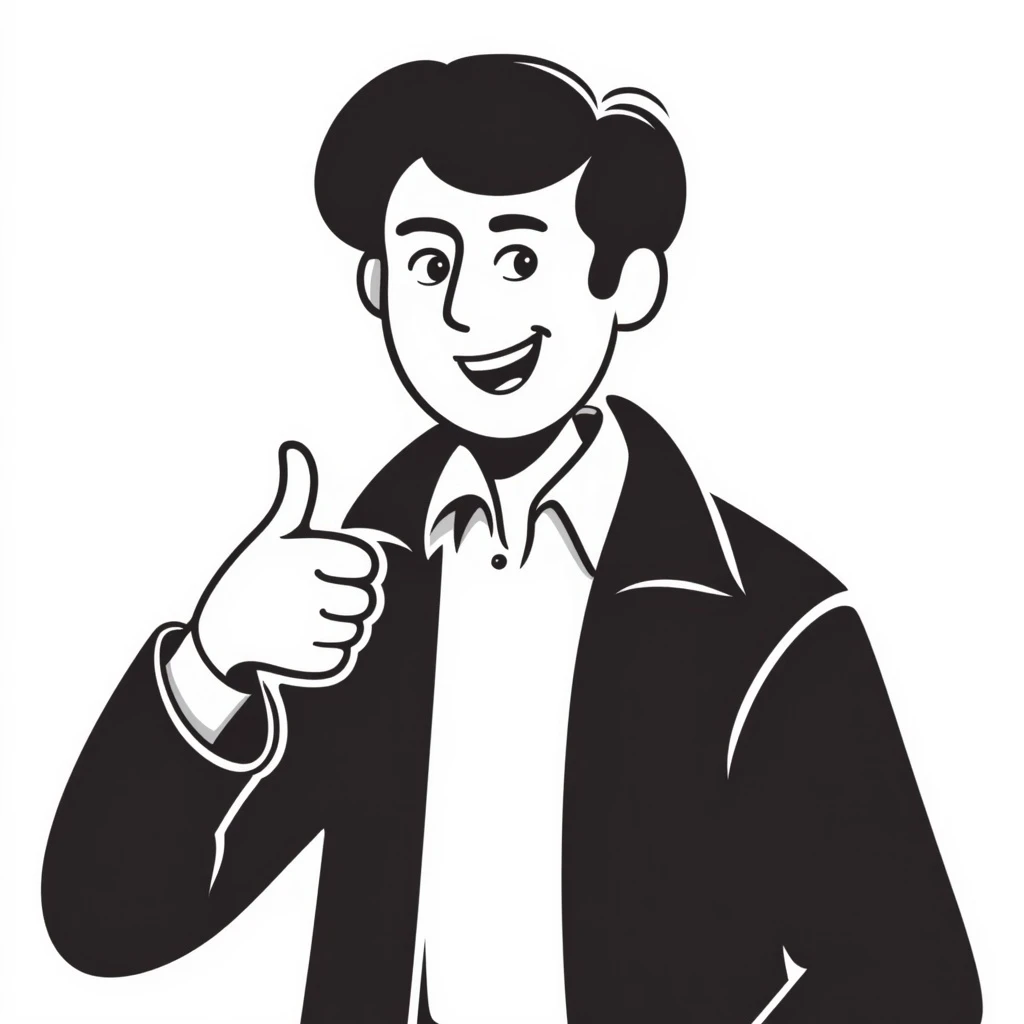Bobby Fischer giving a thumbs up emoji