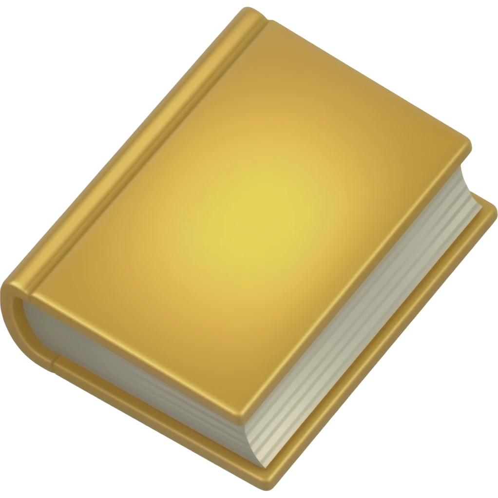 libro correccion dorado emoji