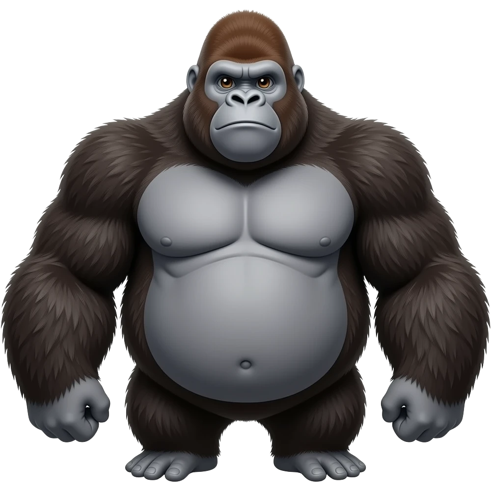 The gorrilla Bob fat super chubby  1000000000000 lbs emoji