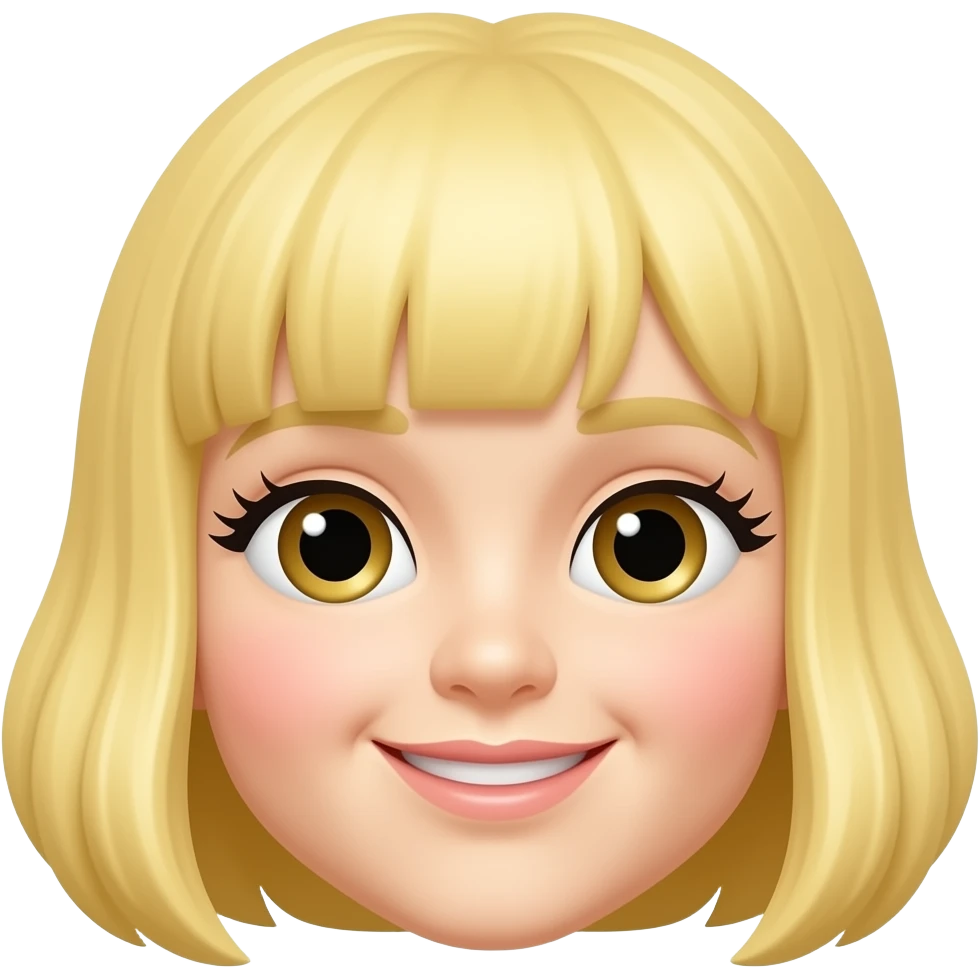 yellow emoji classic by face with eyelashes fluttering and blushing emoji