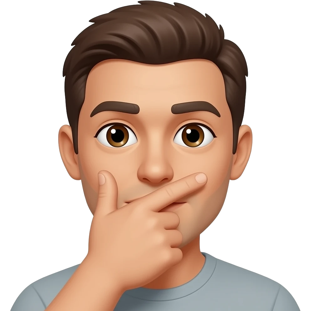 Woow.  Almost there. Let us only make slight correction on this one: let the fingers get intercrossed such scissors, but keep the thumbs pointing up, mouth and nose covered, eyes and ears visible emoji