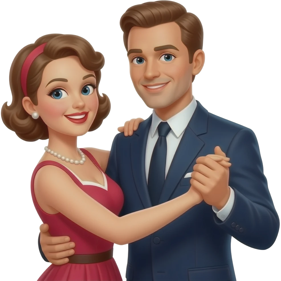 danse couple europpens 50 ANS emoji