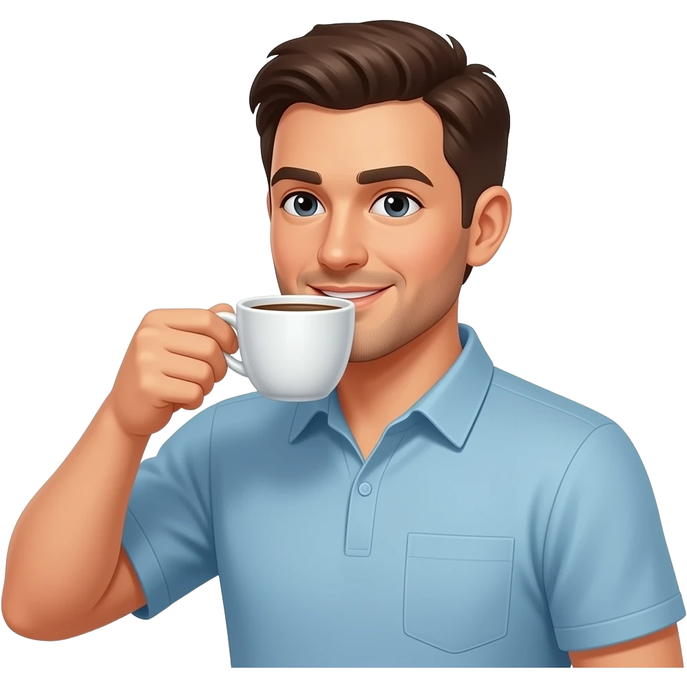 coffee with man emoji