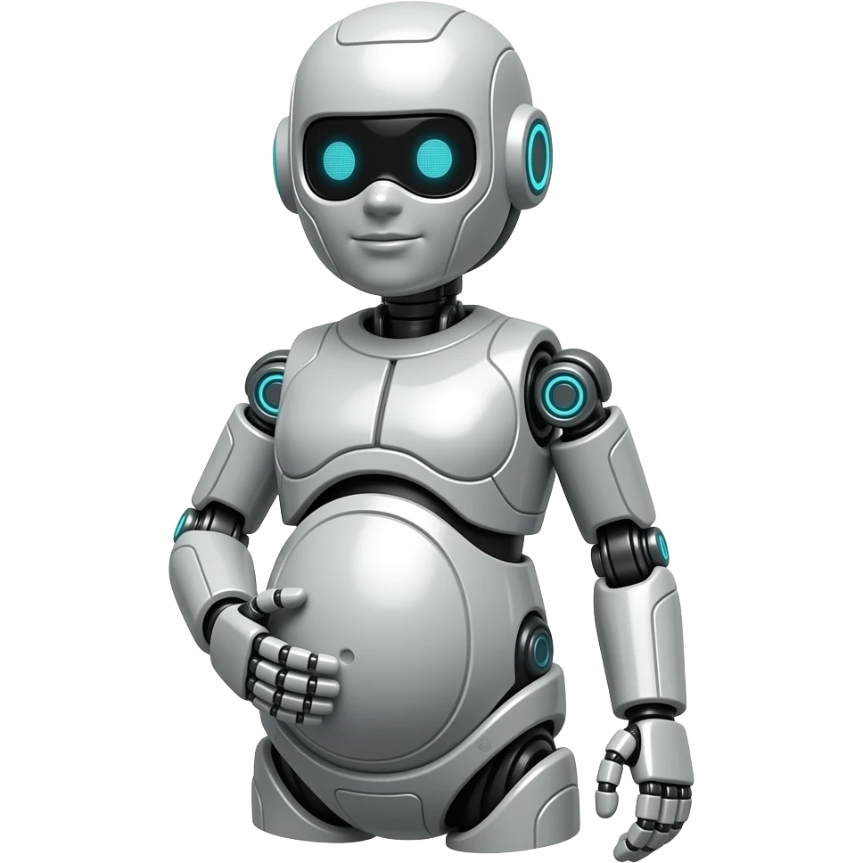 robô pregnant emoji