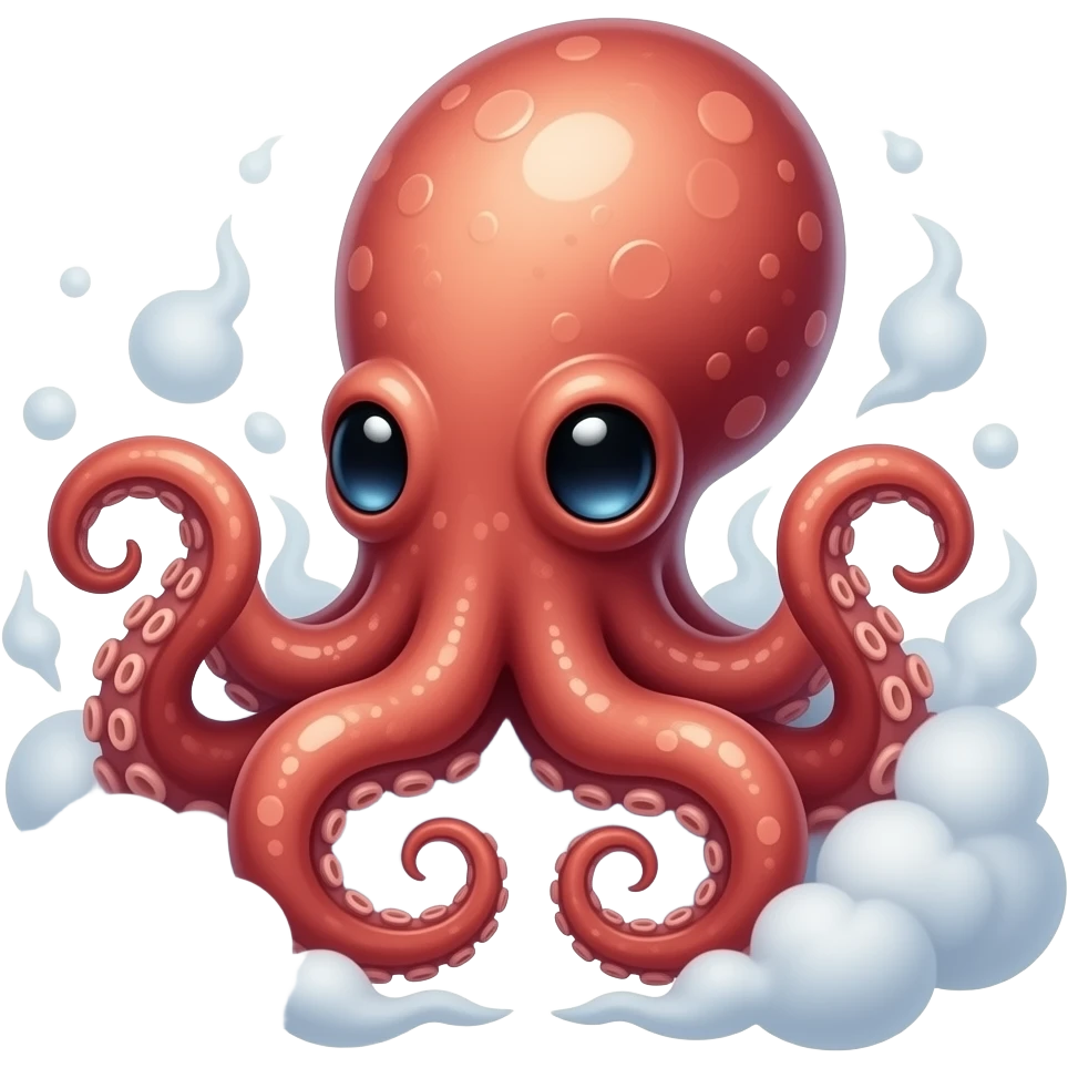 Squid and octopus merged together steame emoji