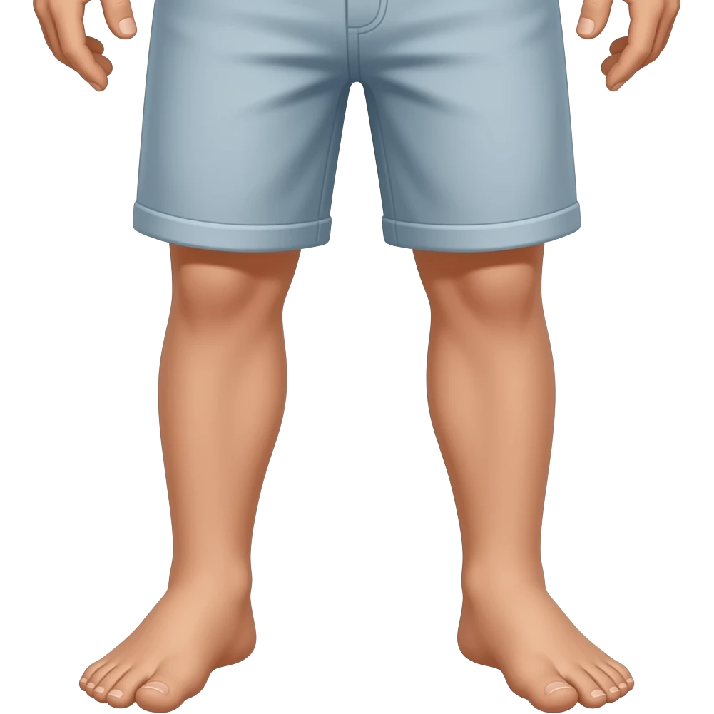 Legs open bottom half only emoji