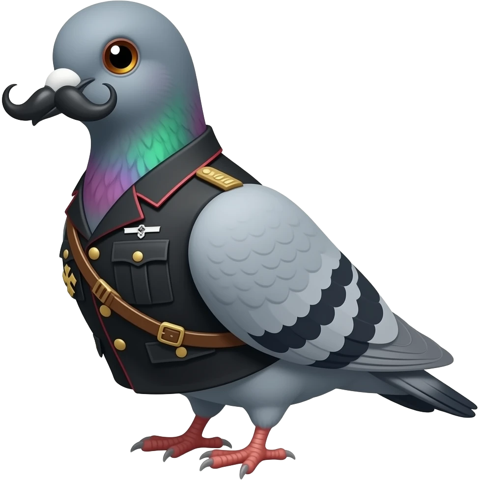 hitler pigeon emoji