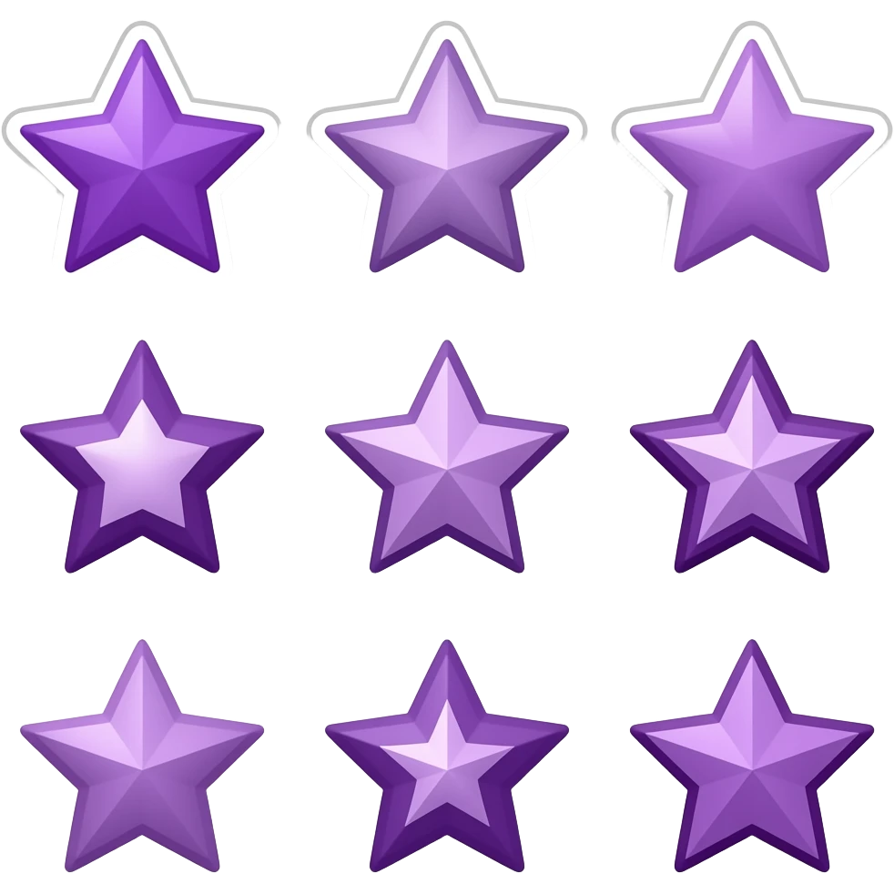 making stickers star colour purple lookingone sides. difference difference designs difference designs an 12 car emoji