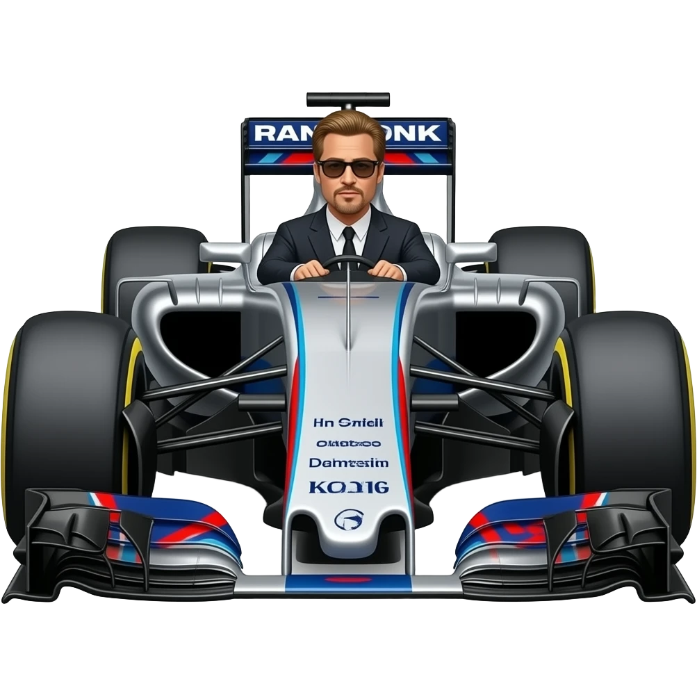 brad pitt f1 emoji
