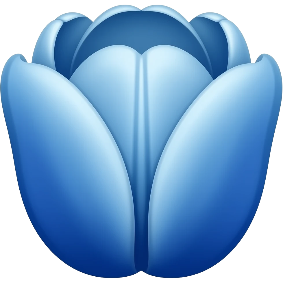 Tulipan color azul 🌷asi pero en azul emoji
