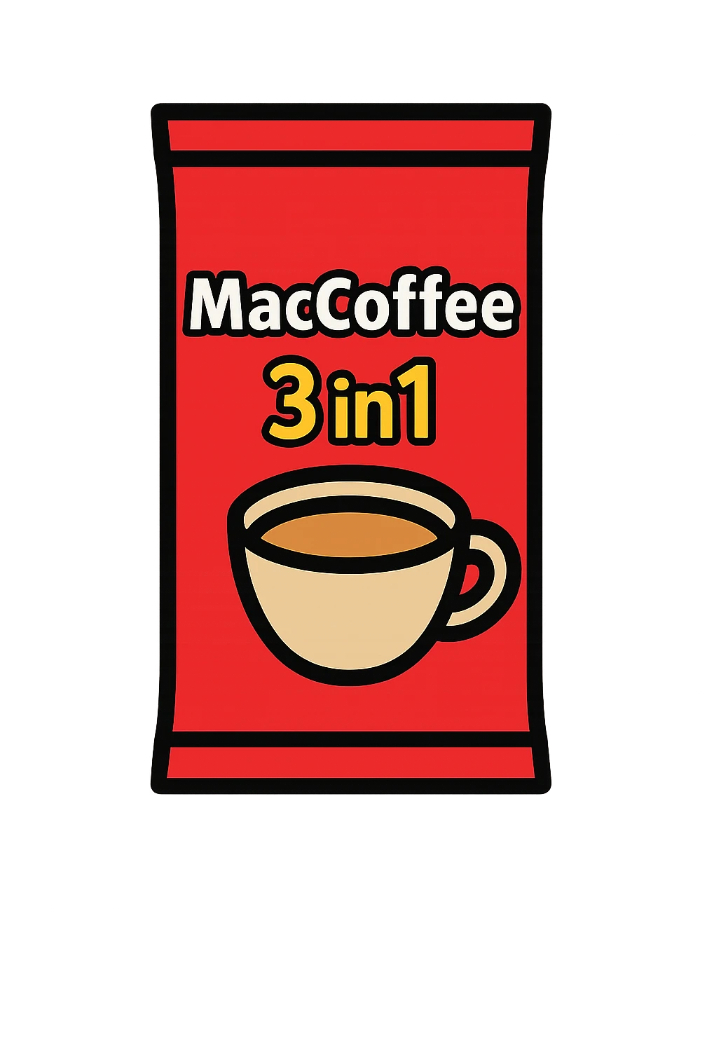 MacCoffee 3in1 coffee emoji