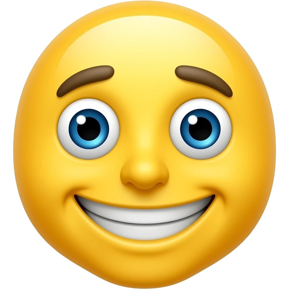 Yellow emoji mischievous emoji